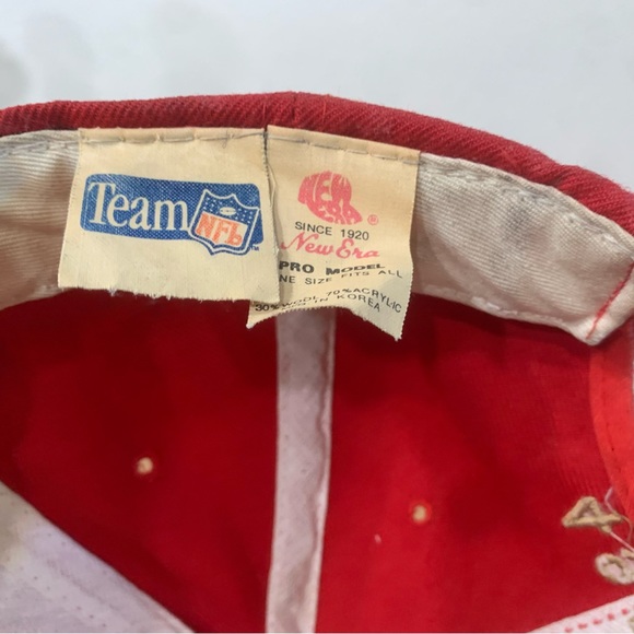 Vintage NFL New Era Pro Model Wool Blend Snap Back Hat San Francisco 49ers  Cap - Picture 8 of 10